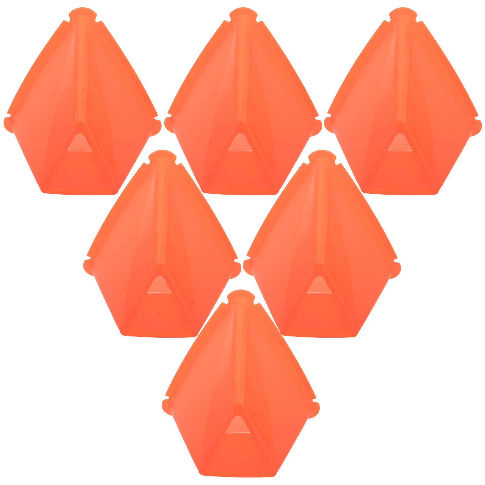 Football Training Cone - 6 Stück Fußball-Trainingshütchen aus PE-Material, Multifunktionale