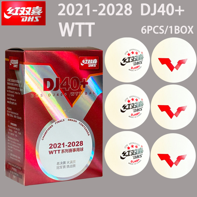 Ping Pong Ball Set - Neue DHS DJ40+ Tischtennisbälle WTT 3-Sterne-ABS