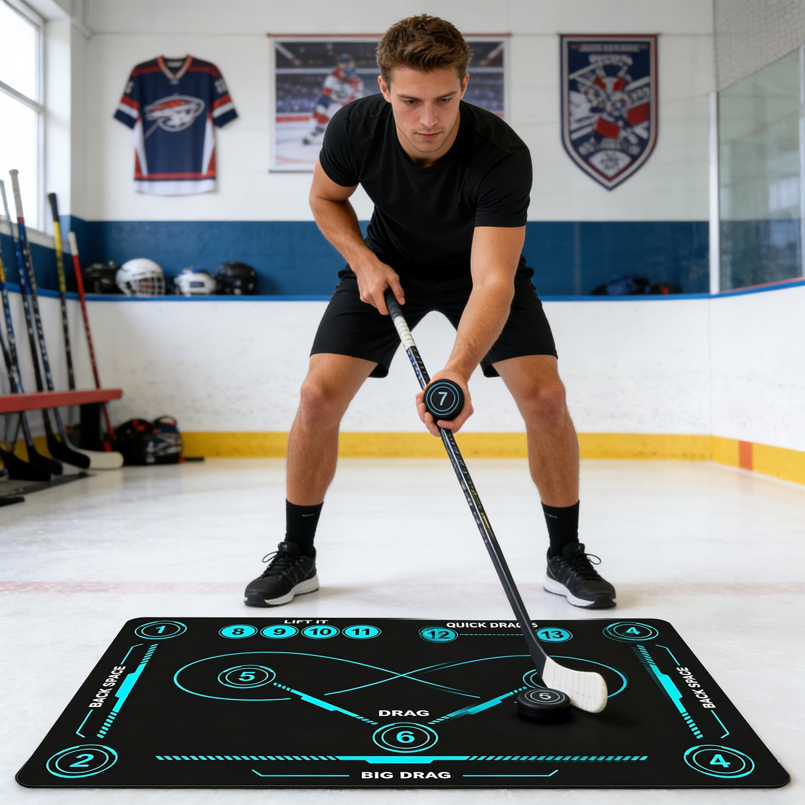 Football Training Cone - Hockey-Trainingsmatte für drinnen und draußen, geräuscharm,