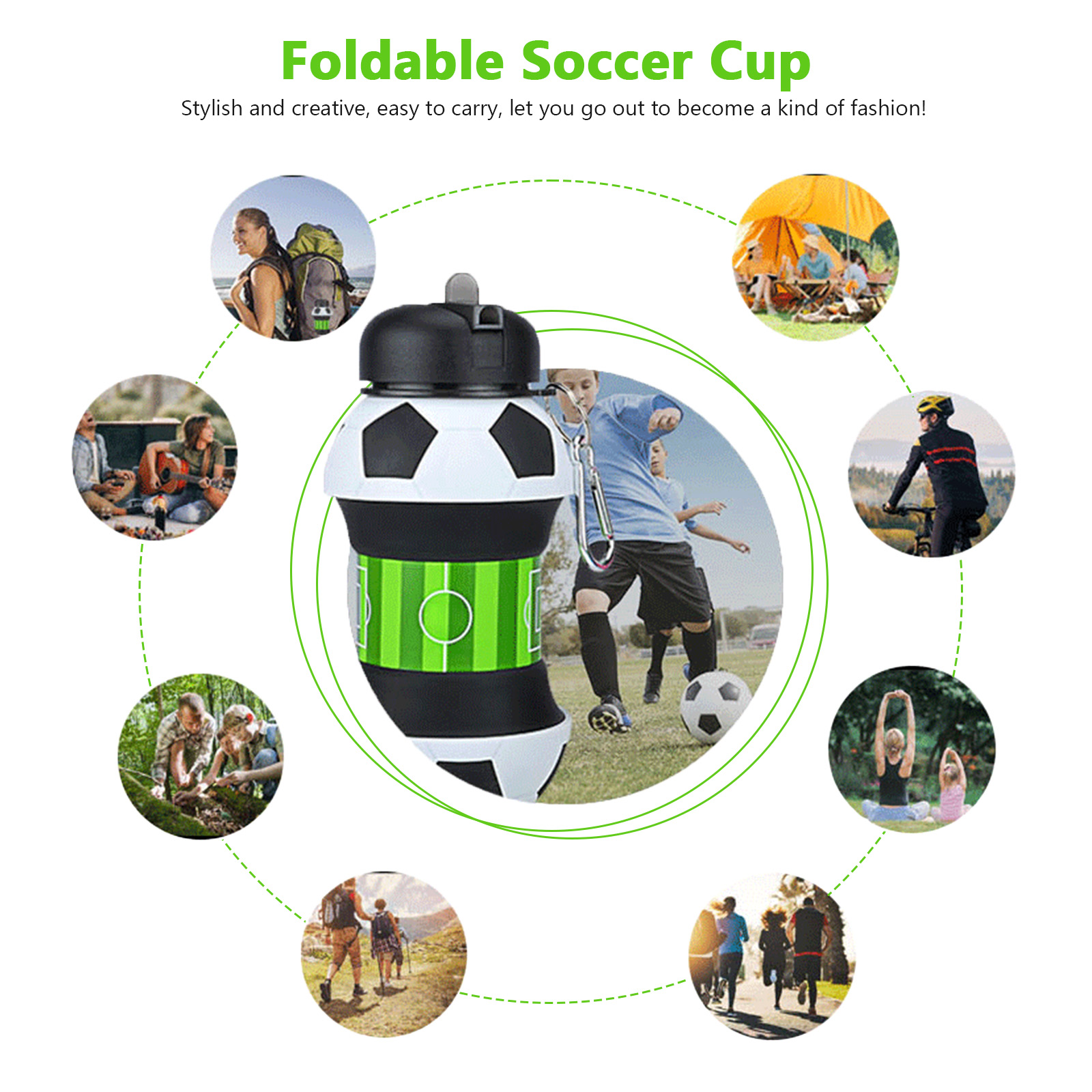 550 ml faltbare Fußball-Wasser – Sports Equipment For Boys Bewertung und Preis