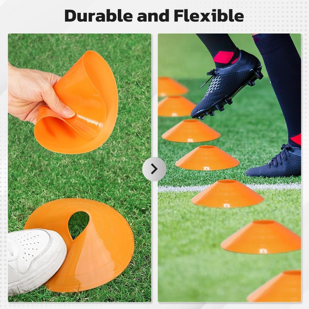 25er-Pack Fußballkegel, Traini – Football Training Cone Bewertung und Preis