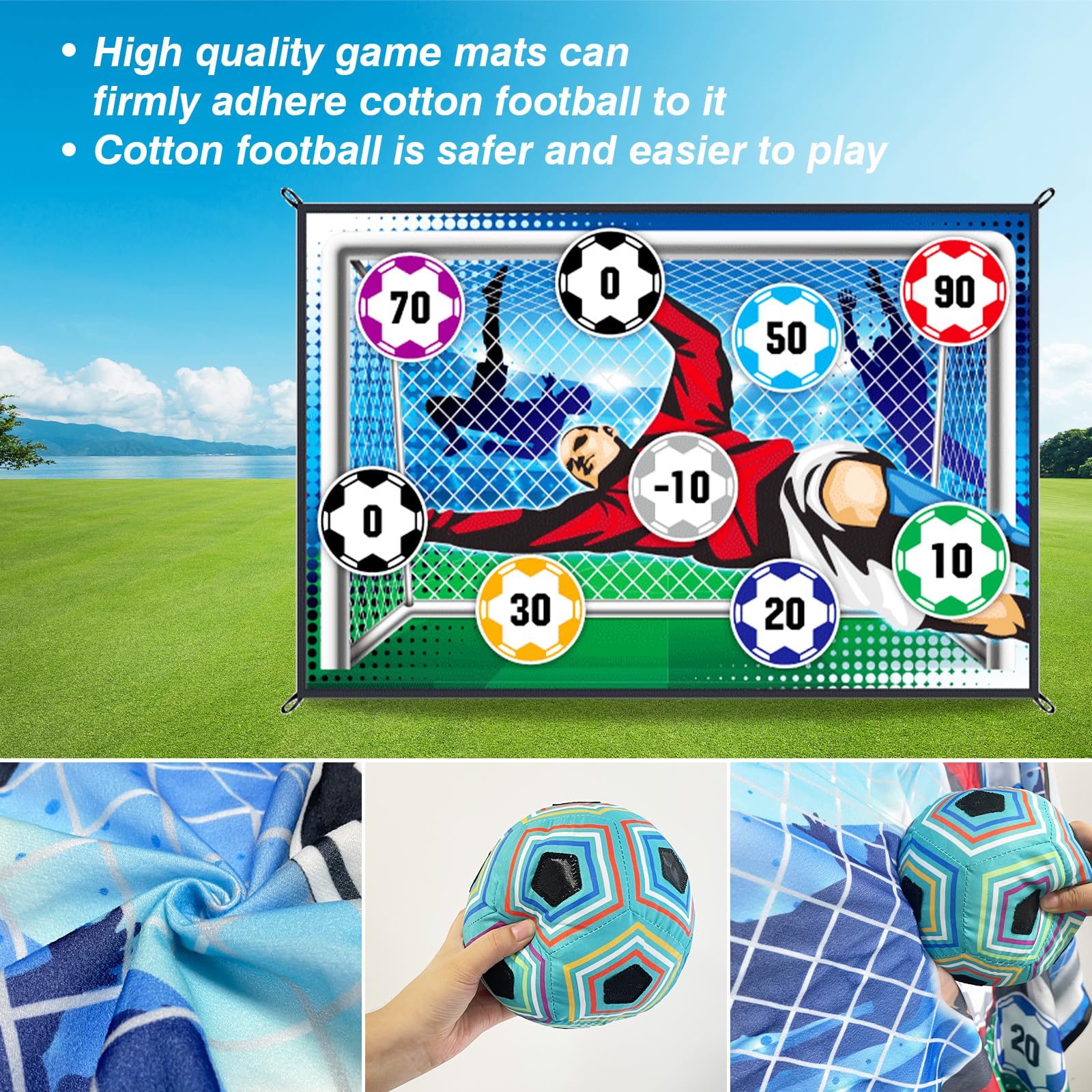 150CM Fußball Spiel Matte Set  – Sports Equipment For Boys Bewertung und Preis